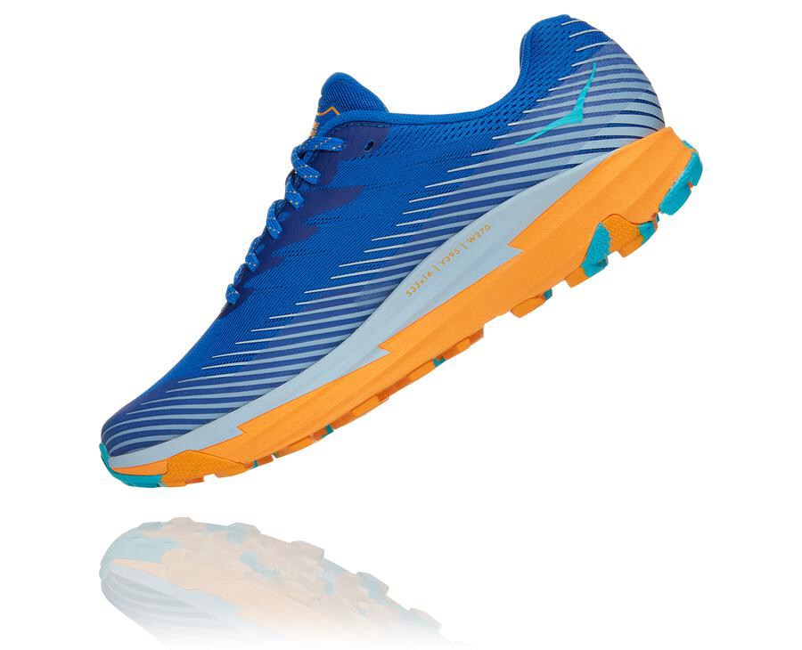 Trail Shoes Mens - Hoka One One Torrent 2 - Blue - NVLCKJP-82